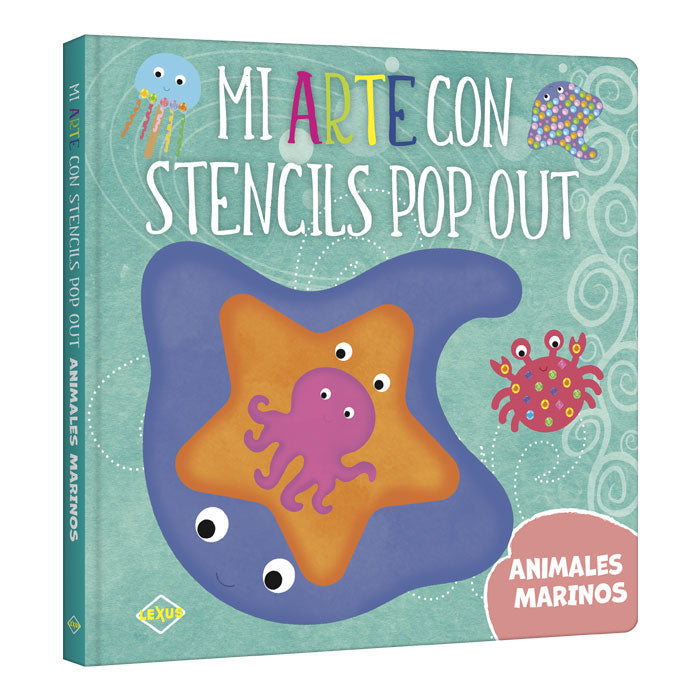 Stencil Pop Out Animales Marinos