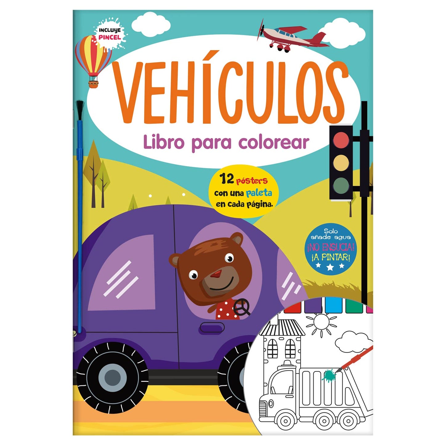 Vehículos Libro para Colorear