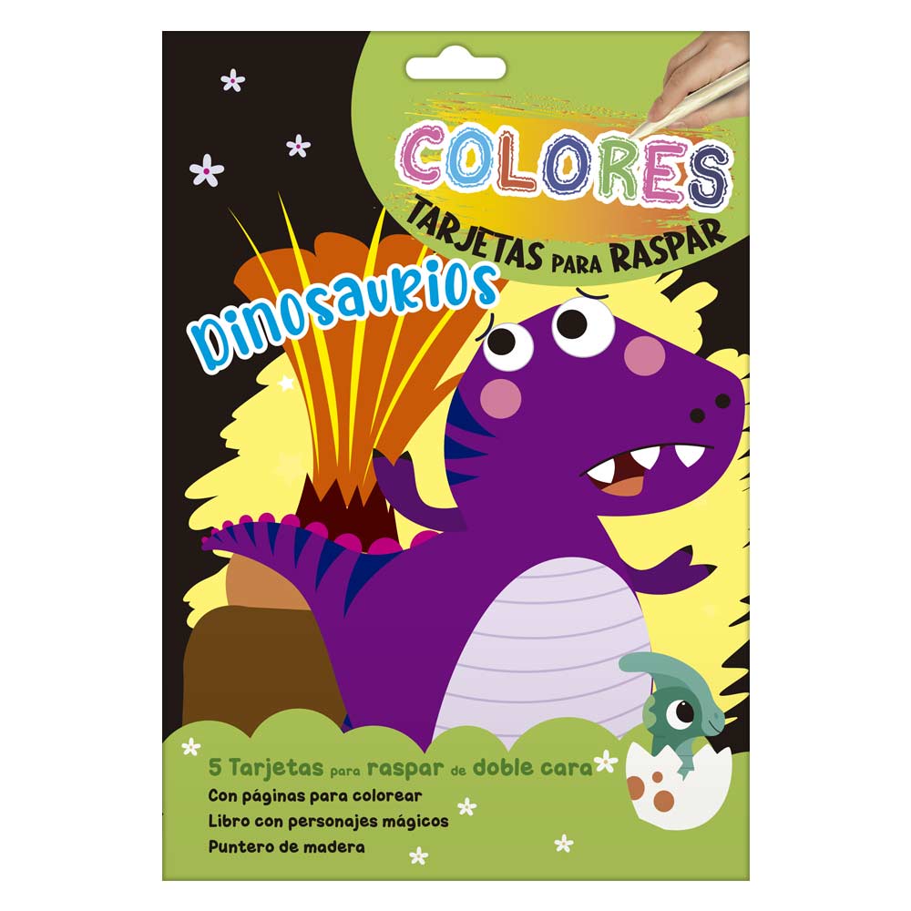 Dinosaurios - Tarjetas para Raspar
