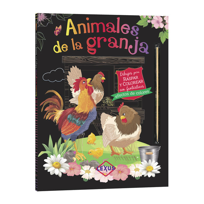 Raspar y Dibujar Animales de la Granja