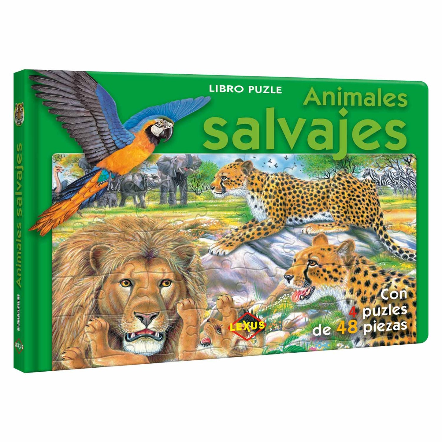 Libro Puzle - Animales Salvajes