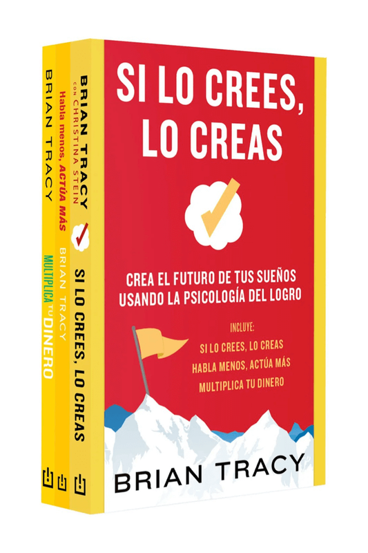 Pack Brian Tracy (Contiene: Si lo crees lo creas | Habla menos, actúa más | Multiplica tu dinero)