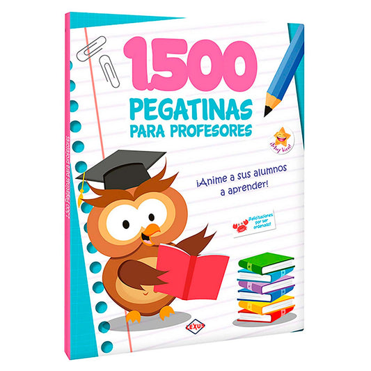 1500 Pegatinas para profesores Rosado