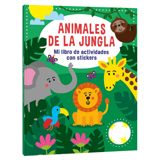 Animales de la jungla - Mi Libro de Actividades con Stickers