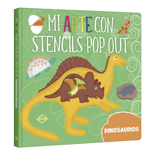 Stencil Pop Out Dinosaurios