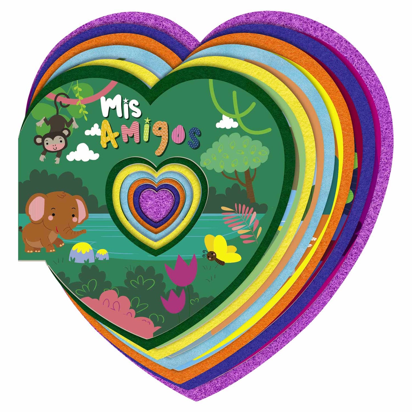 Mis Amigos - Libro de Fieltro
