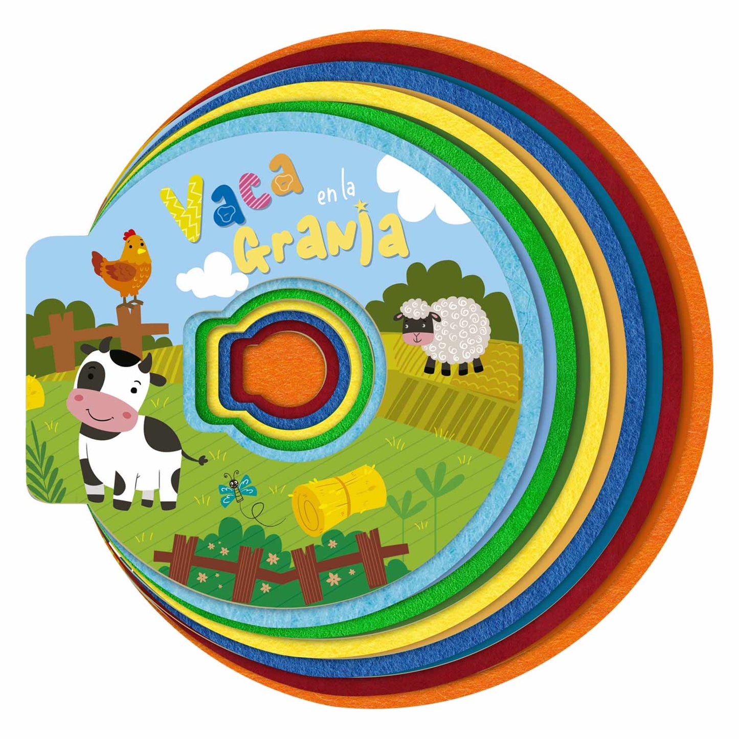 Vaca en la Granja - Libro de Fieltro
