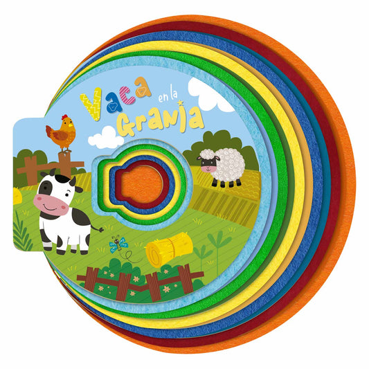 Vaca en la Granja - Libro de Fieltro