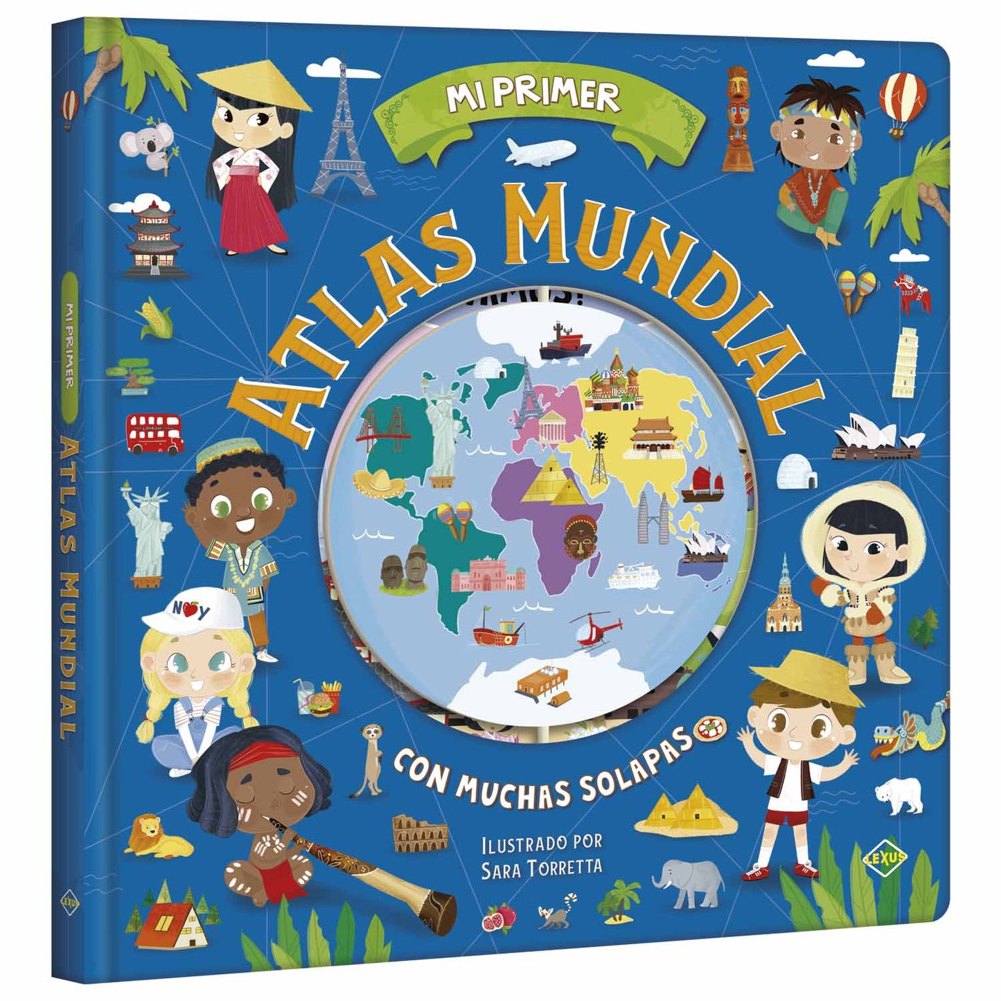 Mi Primer Atlas Mundial - Con solapas - BOOKEALOS