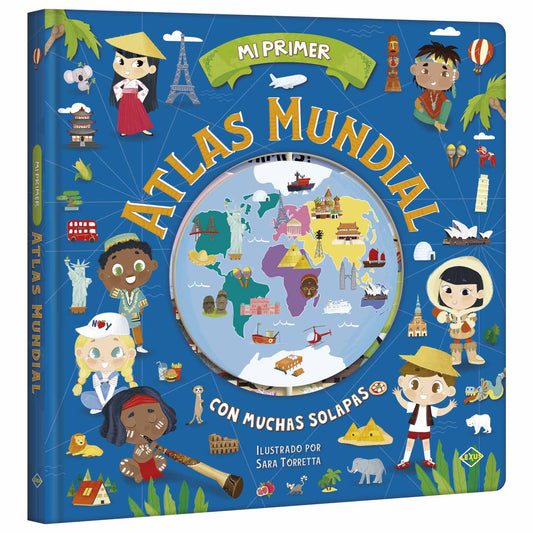 Mi Primer Atlas Mundial - Con solapas - BOOKEALOS