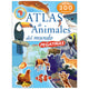 Atlas de Animales del Mundo con Pegatinas