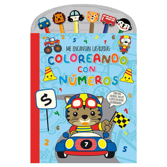 Números Ruedas - Libros para Colorear
